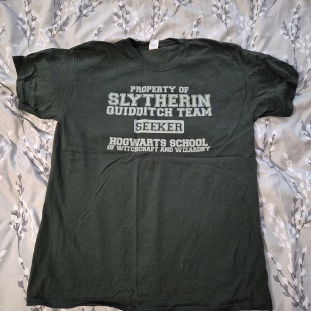 Slytherin Quidditch Team Seeker Tee - Forest Green